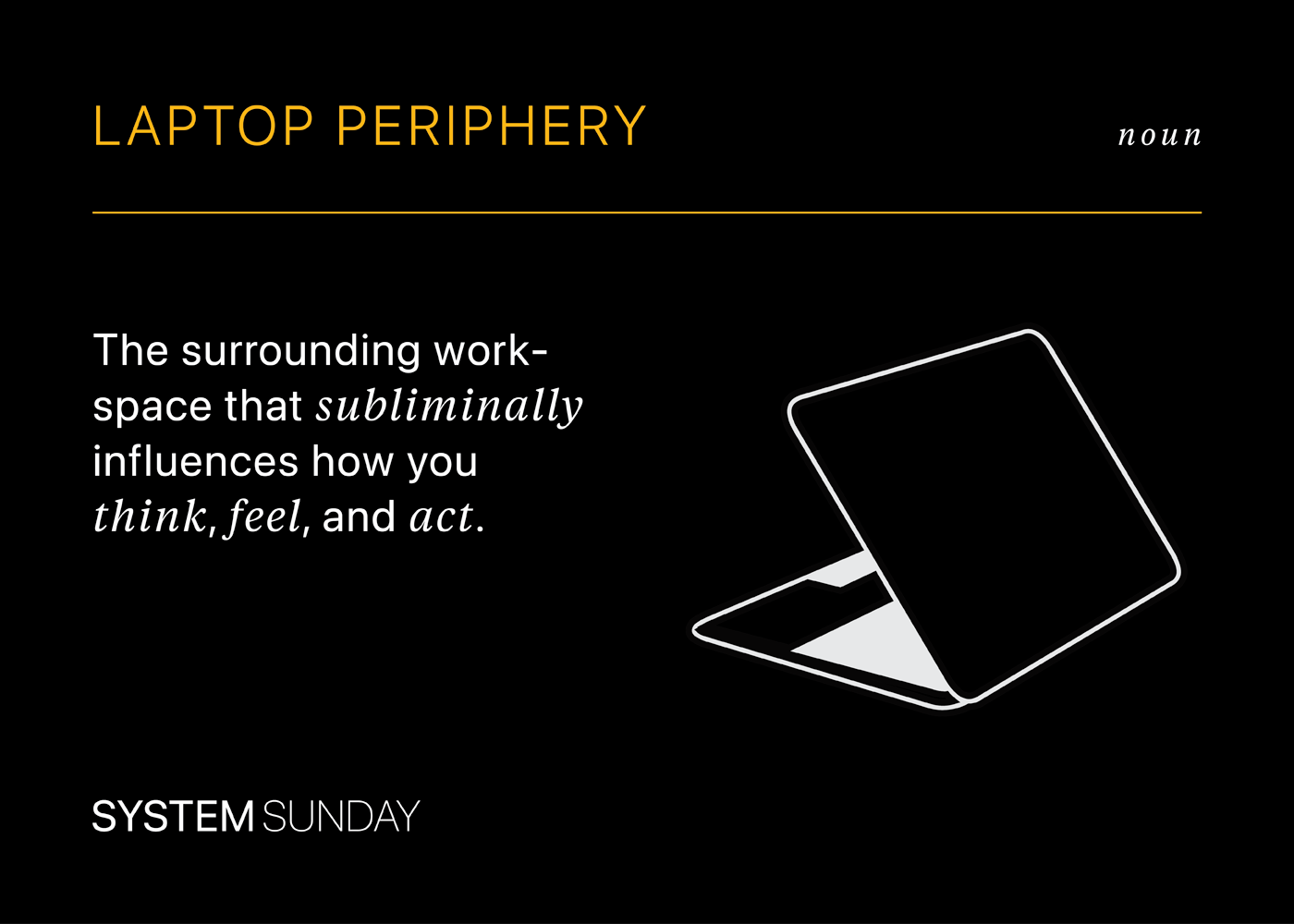 Defining laptop periphery